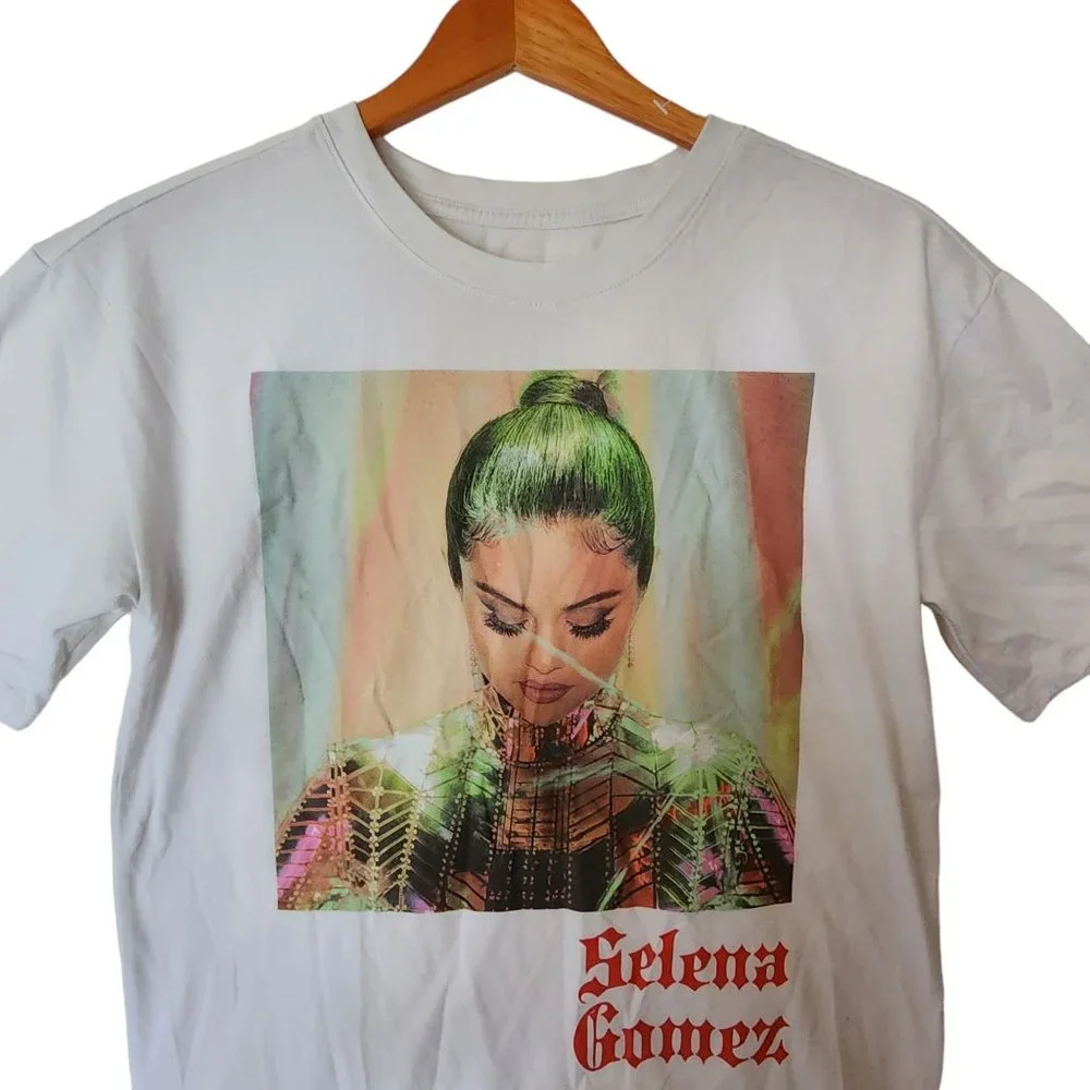 Gap Teen Selena Gomez White Oversized‎ T Shirt Tee 14 16 Years
